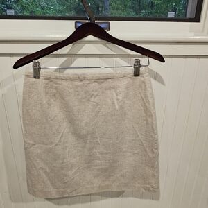 Banana Republic Cream Linen Skirt